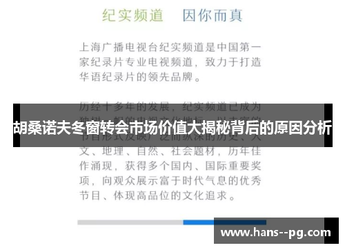 胡桑诺夫冬窗转会市场价值大揭秘背后的原因分析